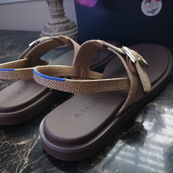 Rothy's Golden Sun T-Strap Sandals Size 10 for Women - Picture 5 of 11